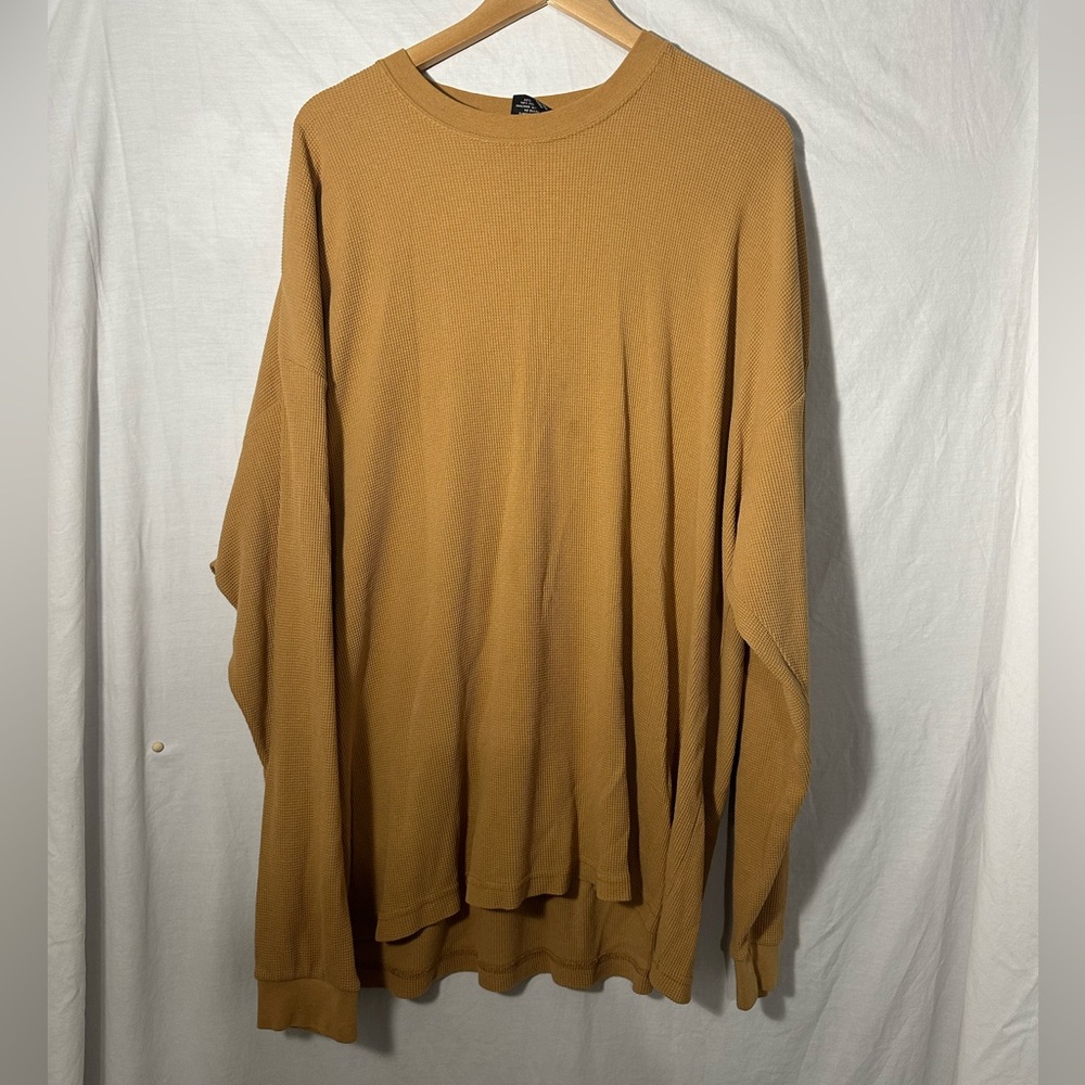 Waffle texture men’s long sleeve